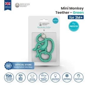 Matchstick Monkey - Teether Mini Series Green / MM-MMT-008