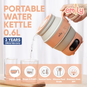 Emily Portable Water Kettle 0.6L / Teko Pemanas Air