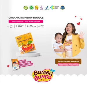 Bumbu Bunda Elia Organic Rainbow Noodle MPASI / Mie Organik MPASI / Mie Bayi / Mie Anak