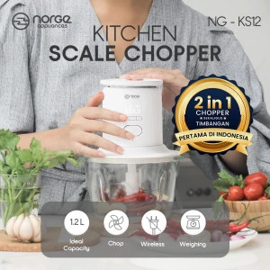 NORGE Scale Food Chopper 1,2L Wireless