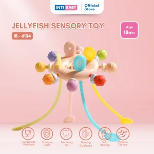 INTI BABY - Jellyfish Sensory Toy Peach IB-6134