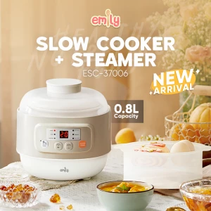 EMILY Slow Cooker 0.8L Ceramic | Panci Keramik | Baby & Family Food Maker | MPASI Cooker | Panci MPASI