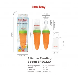 Little Baby - Silicone Feeding Bottle Wortel SFS0220