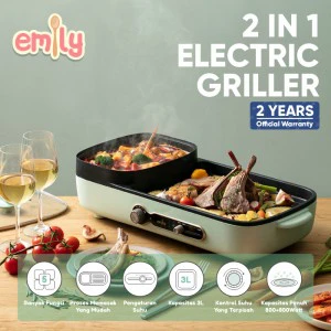 2 in 1 Electric Grill & Hot Pot 3L EHP-11201