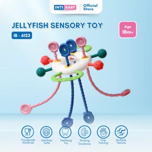 INTI BABY - Jellyfish Sensory Toy Blue IB-6123