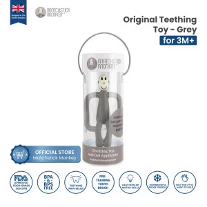 Matchstick Monkey - Teether Original Series Grey / MM-T-001