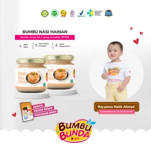 Bumbu Bunda Elia Bumbu Nasi Hainan Bubuk Non MSG Non Pengawet / Bumbu Anak / Bumbu MPASI / Kaldu MPASI