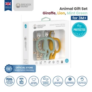Matchstick Monkey - Gift Set Teether Animal / MM-ASG-001