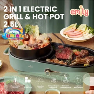 2 in 1 Electric Grill & Hot Pot 2.5L EHP-11504