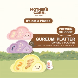 Gureumi Suction Platter (3 Divided Plate)