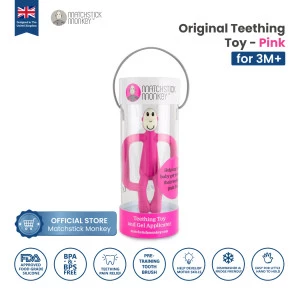 Matchstick Monkey - Teether Original Series Pink / MM-T-003