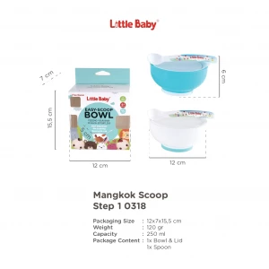 Little Baby - Mangkuk Easy Scoop Bowl Step 1 0318 / Mangkok First Step Mpasi - (8997214550709)