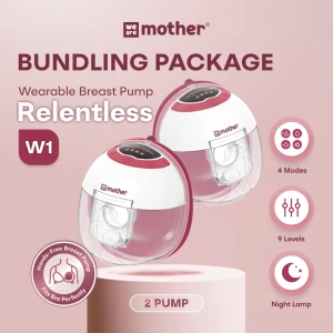 BUNDLING - Wearable Breast Pump W1 - Relentless - Pompa Asi Elektrik Wireless | Portable | Handsfree