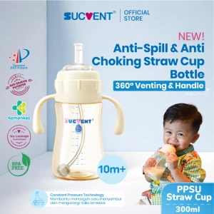 SUCVENT PPSU 300ml - Anti Spill Straw Cup - YG5610