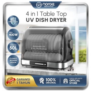NORGE 4 In 1 Table-top UV Dish Dryer 50L 400W Rak Piring Sterilizer