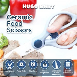 Hugo Baby Ceramic Food Scissors (HB-207F) / Gunting Dapur
