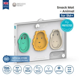 Matchstick Monkey - Mealtime Feeding Place Mat CoolGrey / MM-M-ASM-015