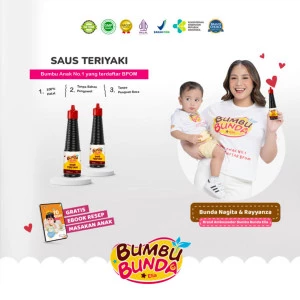 Bumbu Bunda Elia Saus Teriyaki Non MSG Non Pengawet / Bumbu MPASI / Bumbu Anak Non MSG / Saos Teriyaki Non MSG Non Pengawet