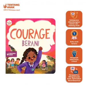 Tentang Anak - Board Book Bilingual Courage | Berani | Buku Cerita Anak