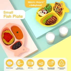 Moro-moro By Babyhood - Small Fish Plate | Piring Makan Bayi | Alat Makan Bayi
