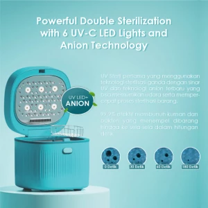 UV LED Sterilizer 8L With 6 UV-C LED Lights TB-2016