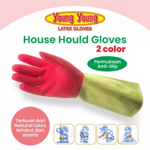 YOUNG YOUNG - Sarung Tangan Latex House Hold / Industri (2 Color)