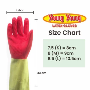 YOUNG YOUNG - Sarung Tangan Latex House Hold / Industri (2 Color)