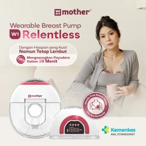 Wearable Breast Pump W1 - Relentless - Pompa Asi Elektrik Tanpa Kabel Dengan Lampu Malam | Wireless | Portable | Handsfree