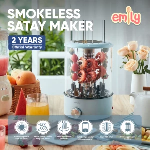 Emily Smokeless Satay Maker / Pemanggang Sate Otomatis