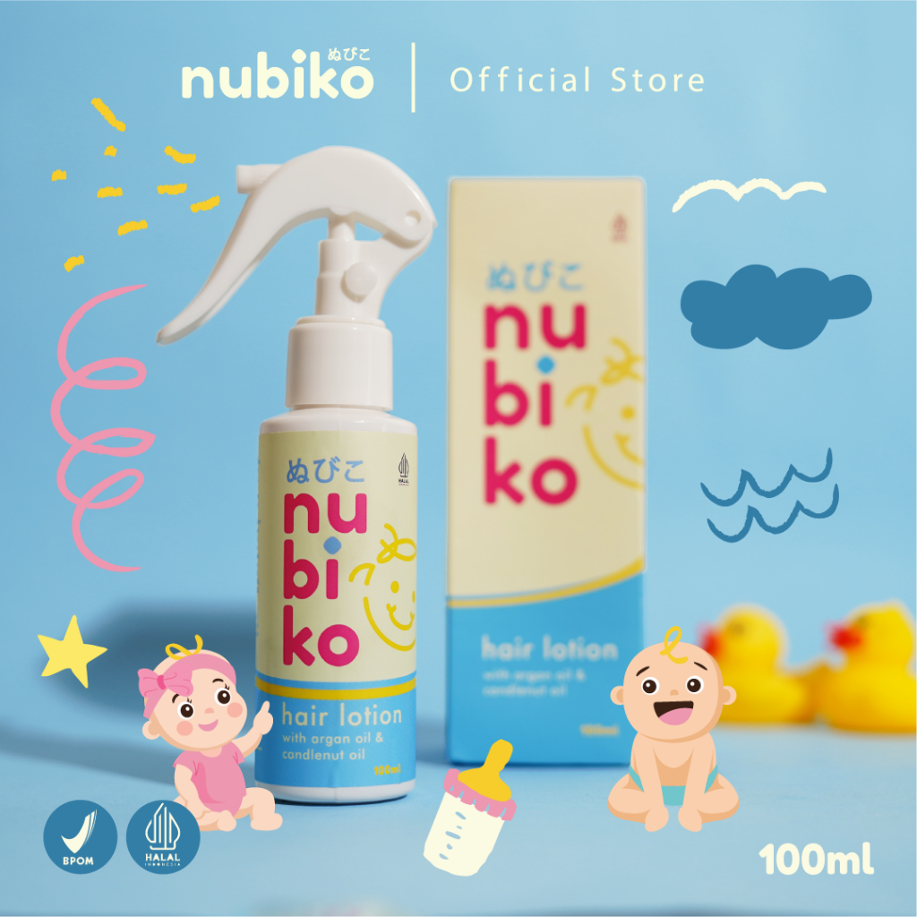 Nubiko Hair Lotion Argan Oil Candlenut Oil Baby HL001