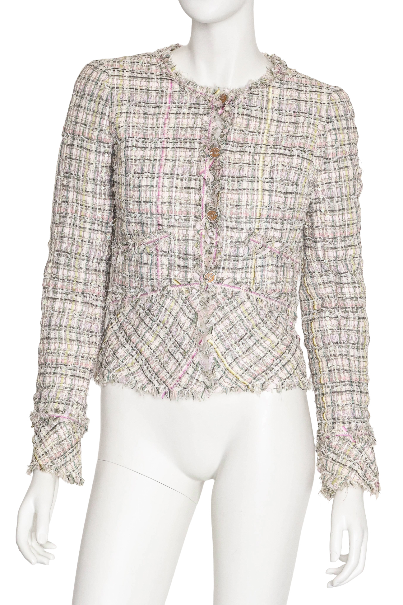 CHANEL - A MULTI-PASTEL TWEED JACKET, SPRING 2005