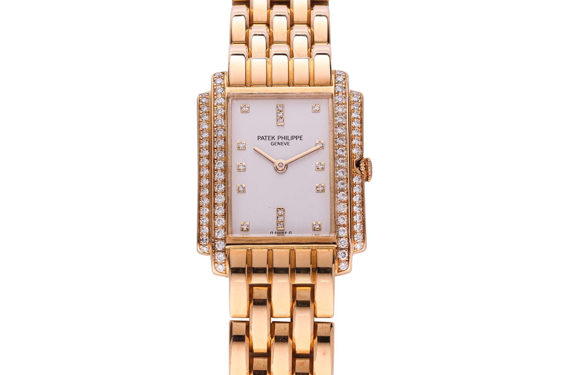 A PATEK PHILIPPE GONDOLO LADIES GOLD WATCH