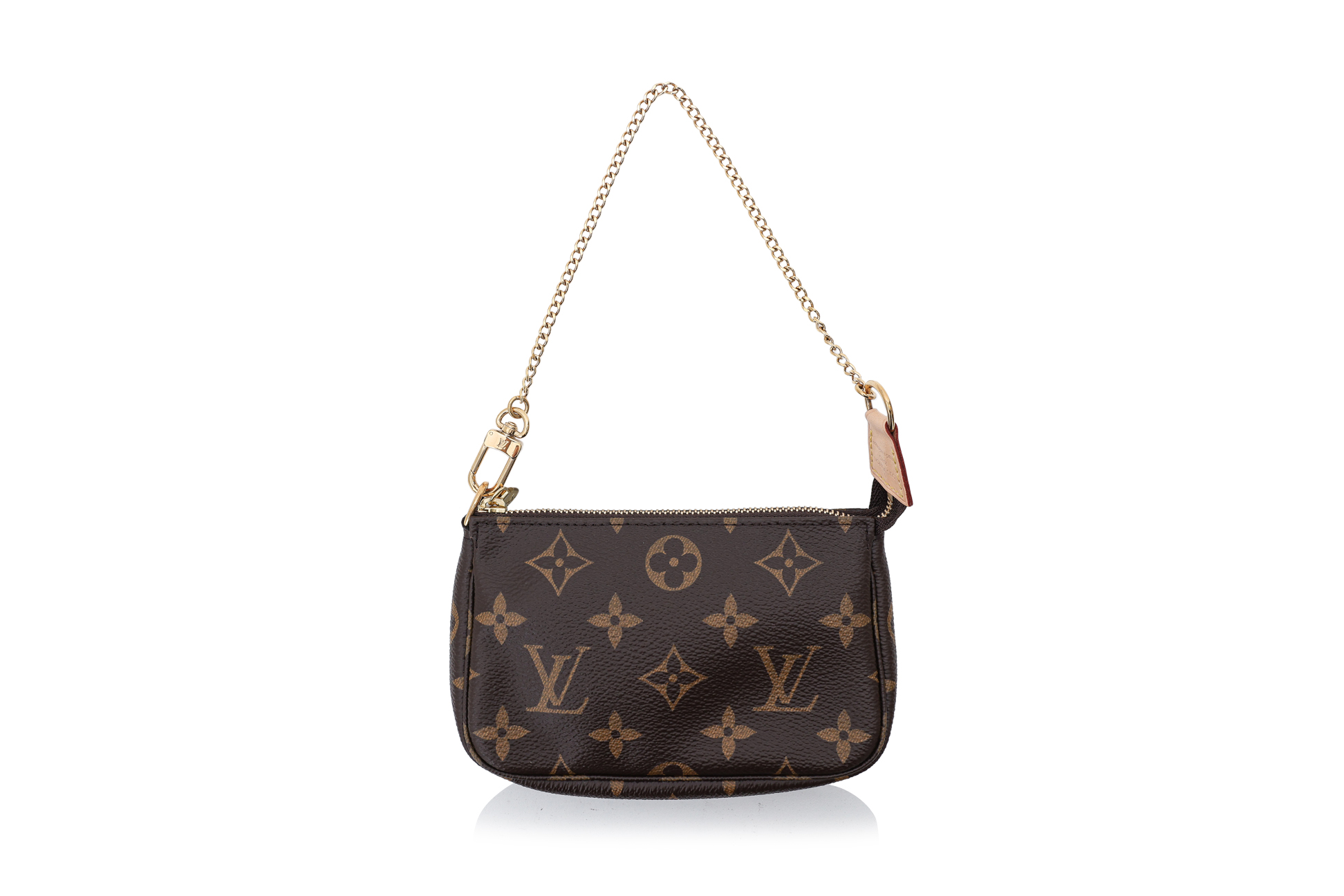LOUIS VUITTON MINI POCHETTE IN DAMIER EBENE CANVAS
