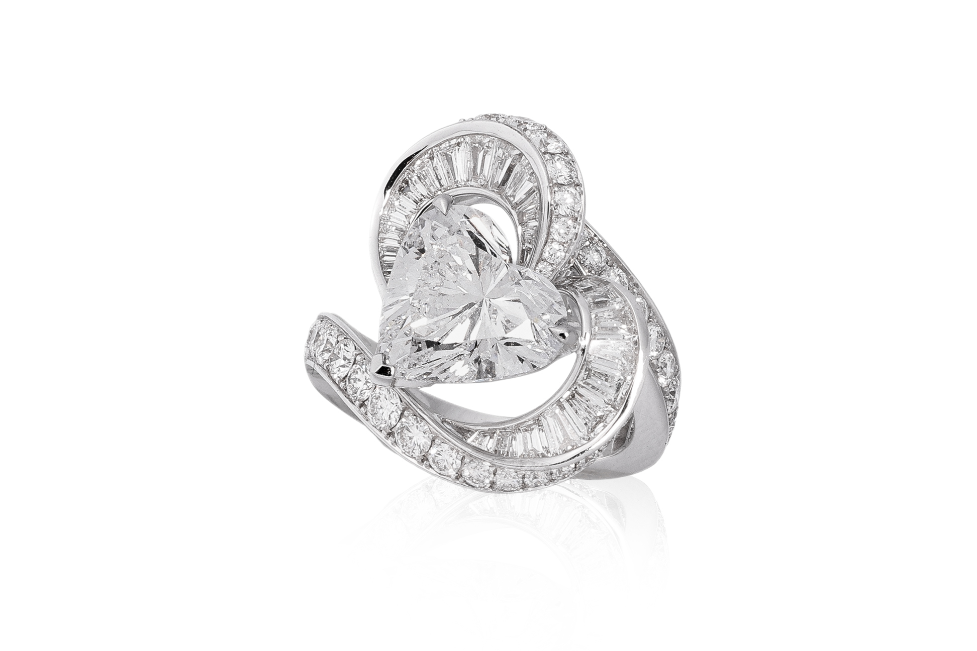GRAFF 4.04 CARAT D VS1 HEART-SHAPED DIAMOND RING
