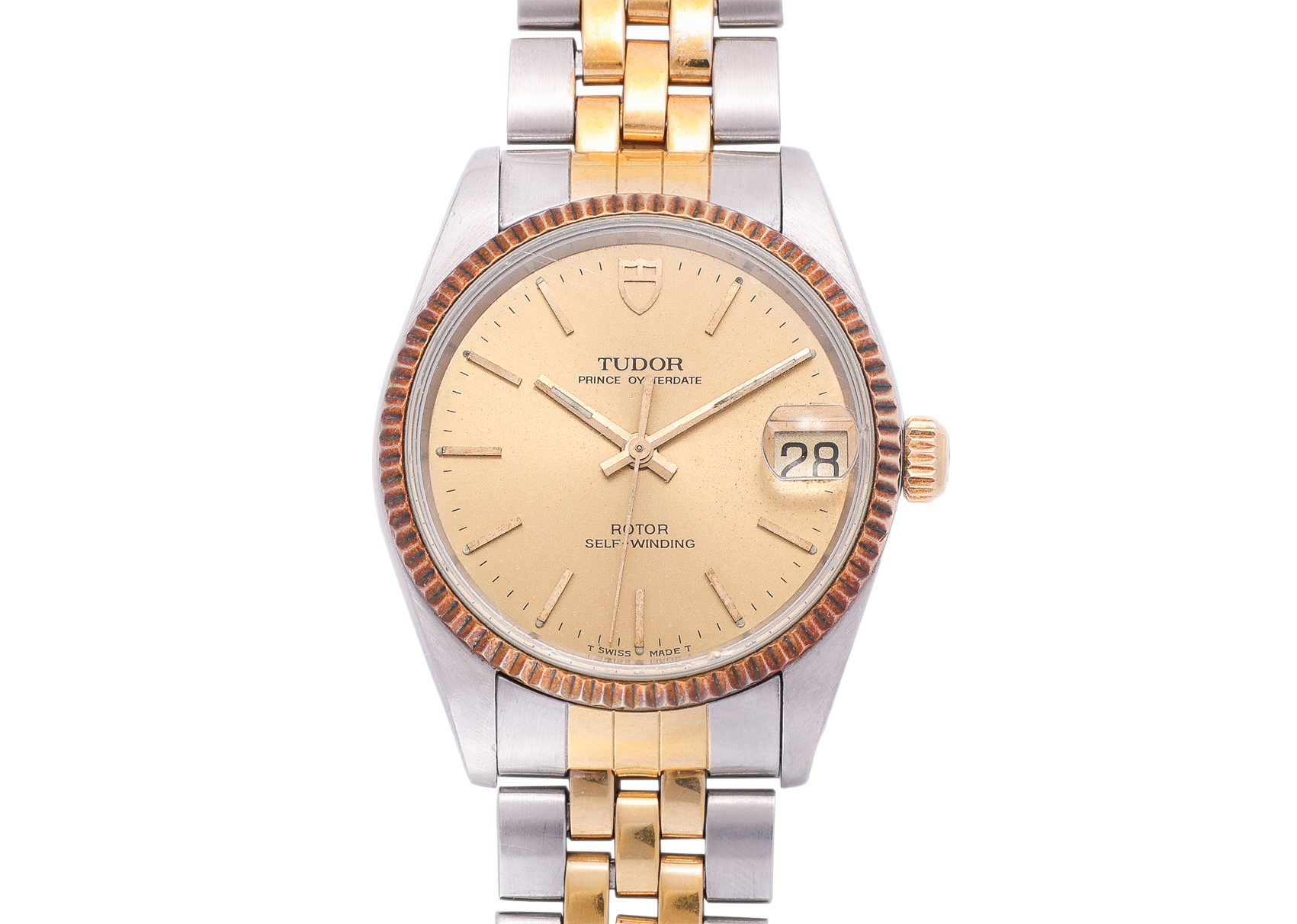 TUDOR - PRINCE OYSTERDATE BI-COLOUR WRISTWATCH