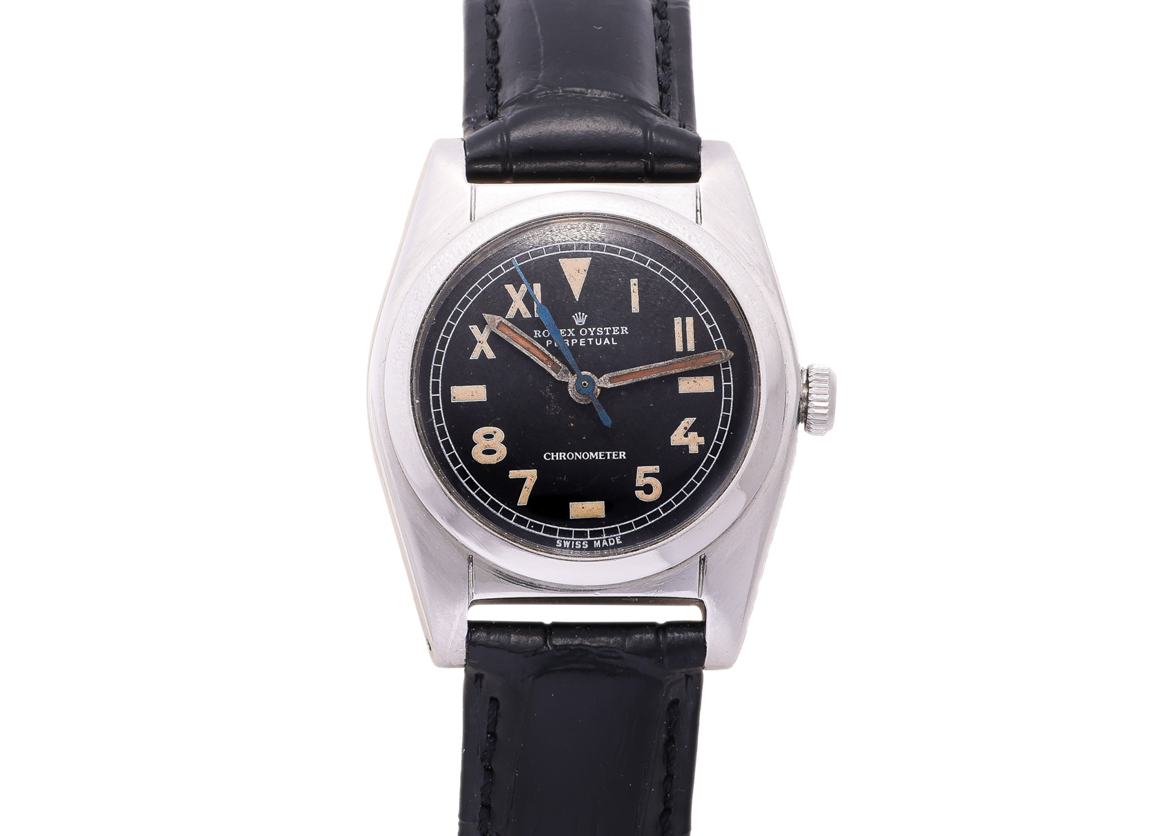 ROLEX - AN OYSTER PERPETUAL CHRONOMETER 'BUBBLEBACK' WRISTWATCH