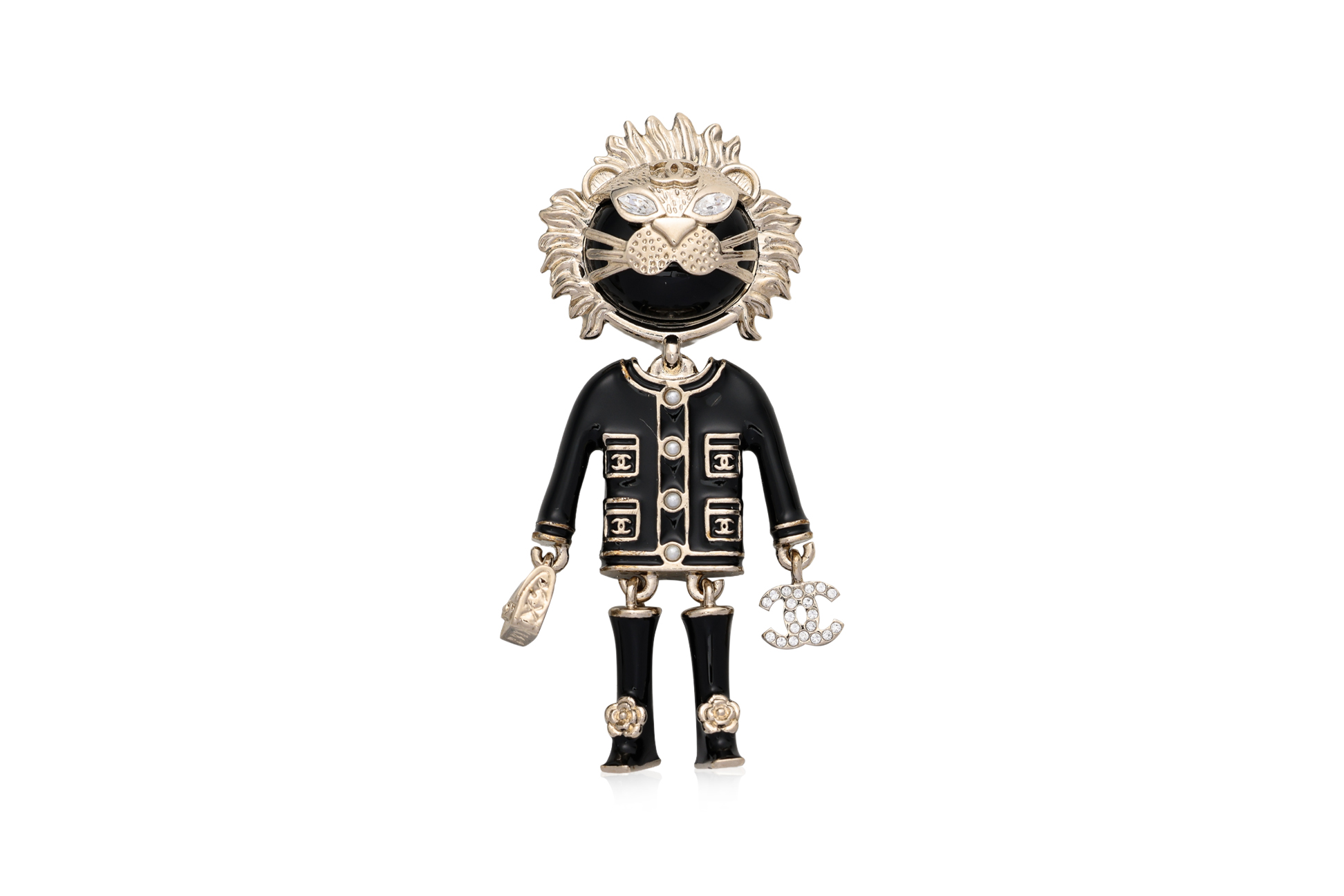 CHANEL COCO LION DOLL BROOCH, 2022