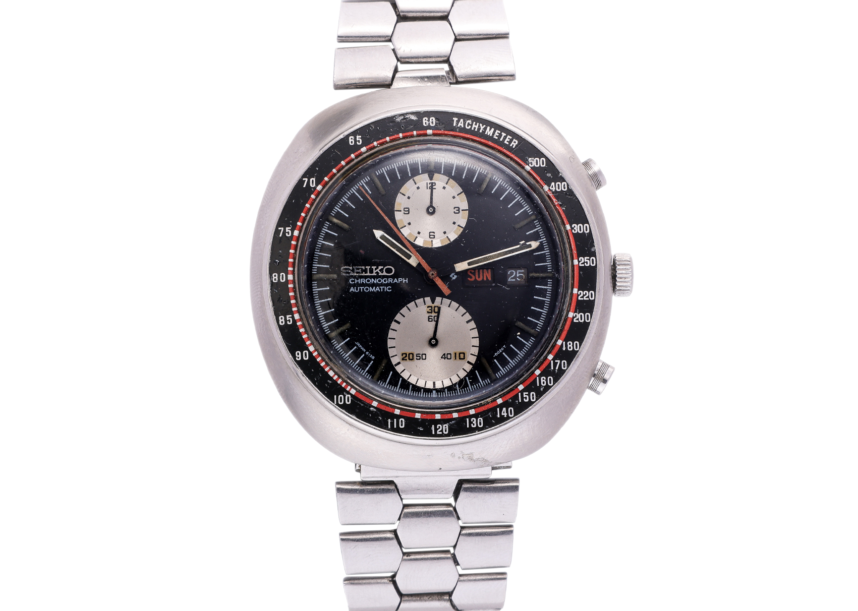 SEIKO - AUTOMATIC CHRONOGRAPH WRISTWATCH WITH TACHYMETER BEZEL