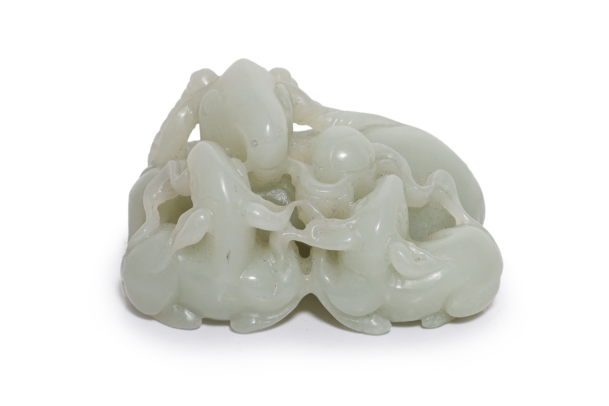 A WHITE JADE RAMS GROUP