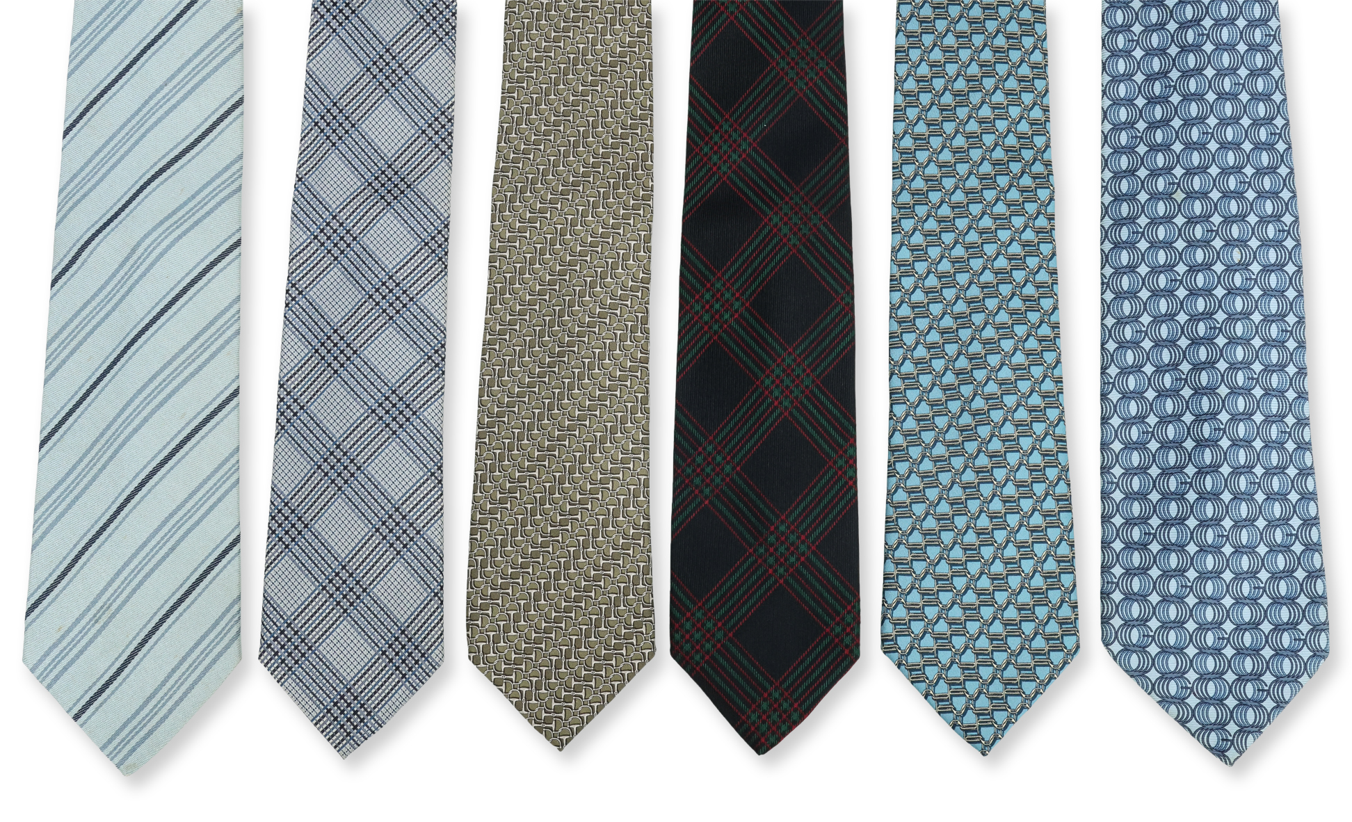 GUCCI - A GROUP OF SIX MEN'S TIES