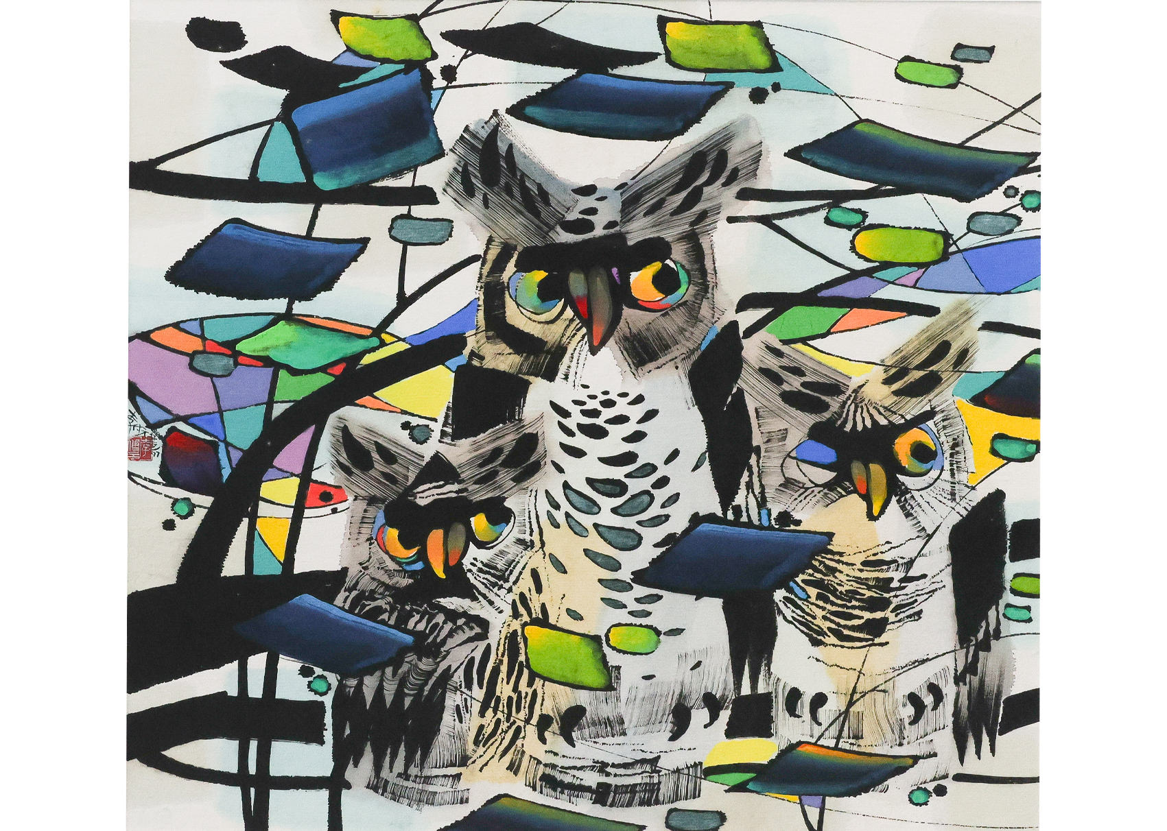 LI FUYUAN (CHINESE, B. 1942) - OWL
