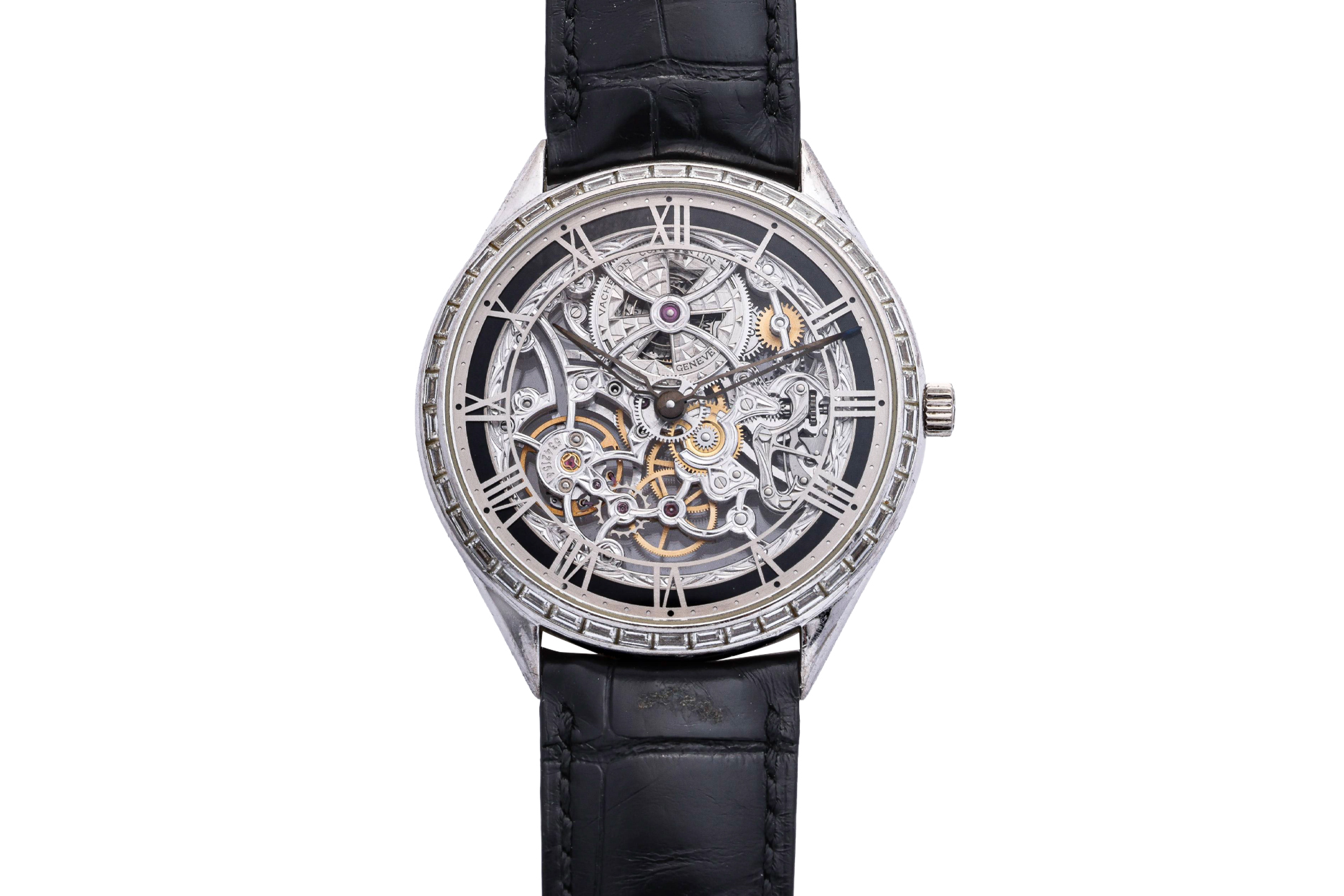 VACHERON CONSTANTIN - AN 18K WHITE GOLD AND DIAMOND SET  'MÉTIERS D'ART AJOURÉES'  WRISTWATCH