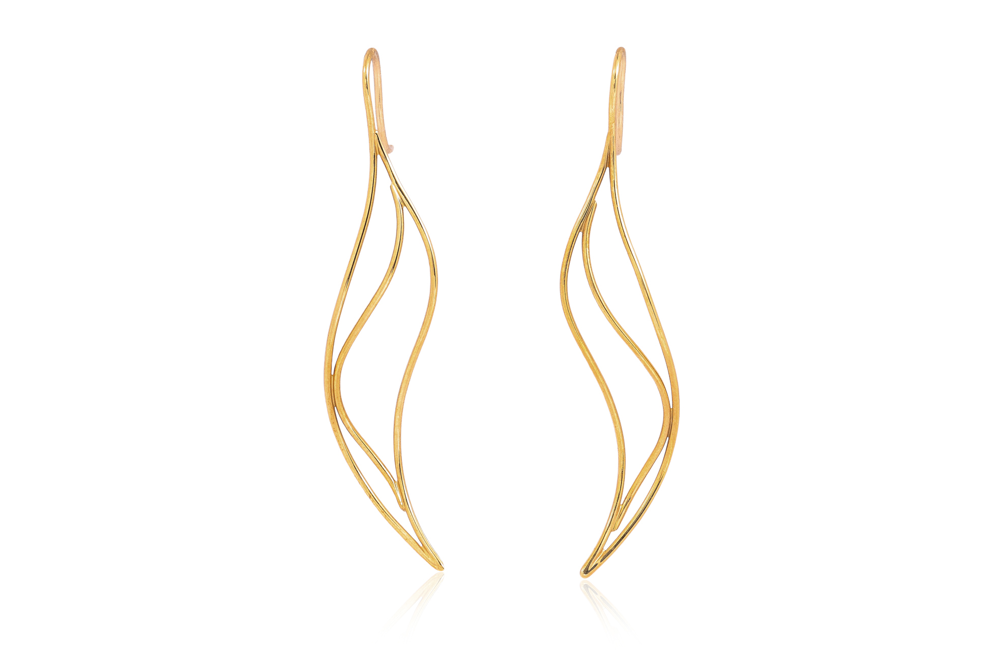 A PAIR OF 'WAVE' EARRINGS, PERETTI, TIFFANY & CO.