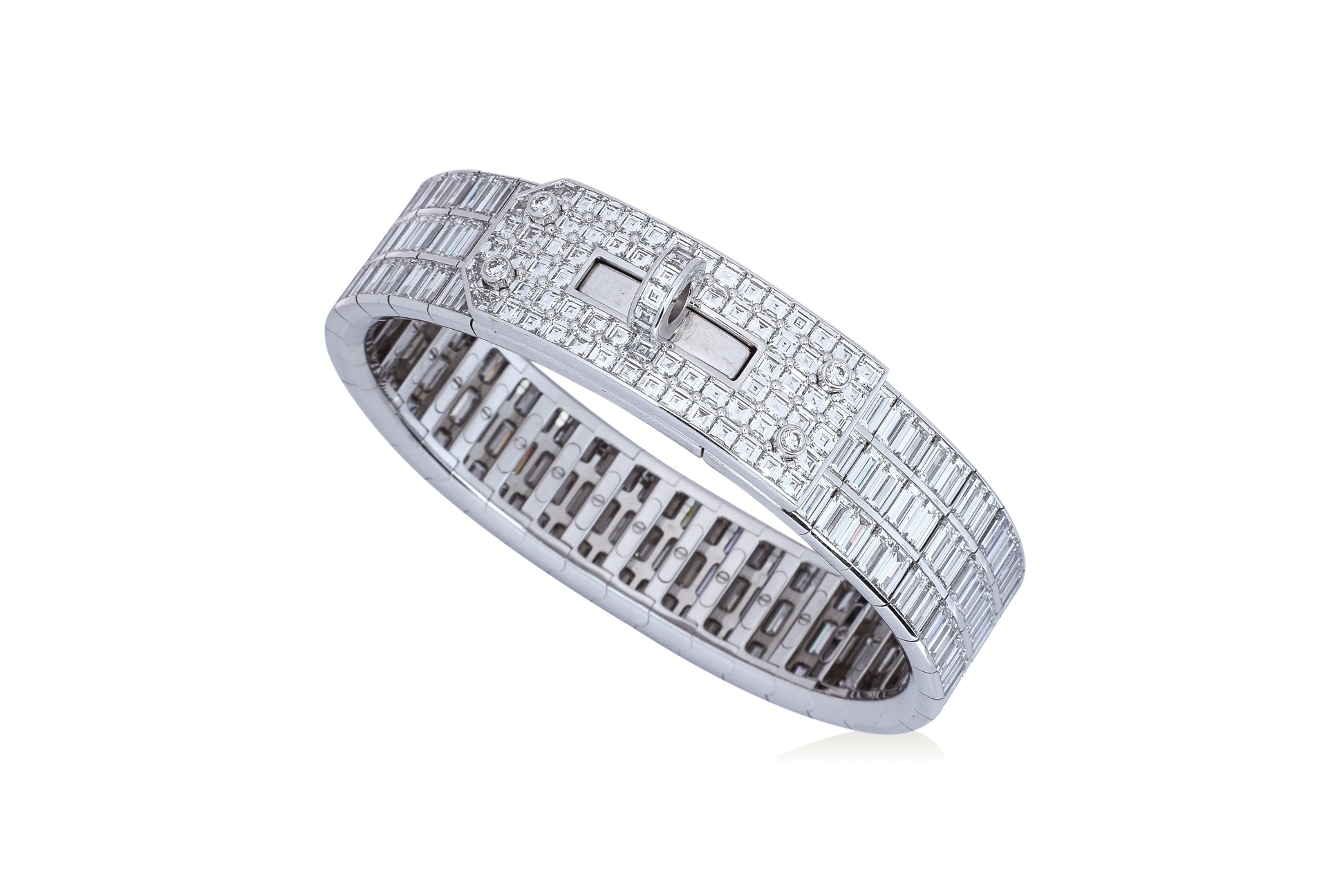 HERMÈS RARE 'KELLY' DIAMOND BRACELET