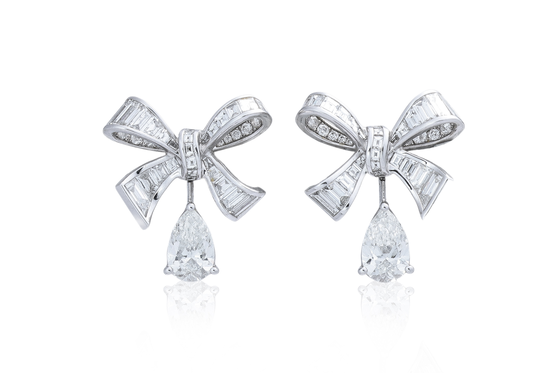 GRAFF 'TILDA'S BOW DIAMOND DROP EARRINGS
