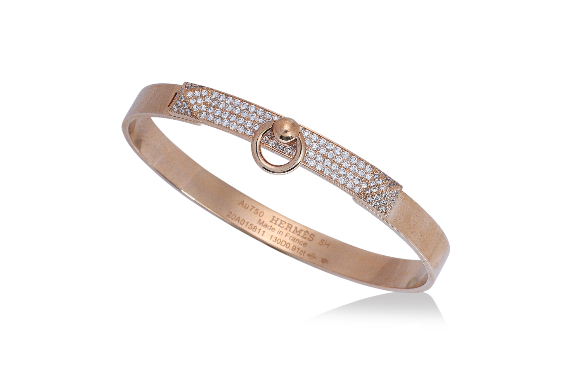 HERMÈS 'COLLIER DE CHIEN' DIAMOND BANGLE