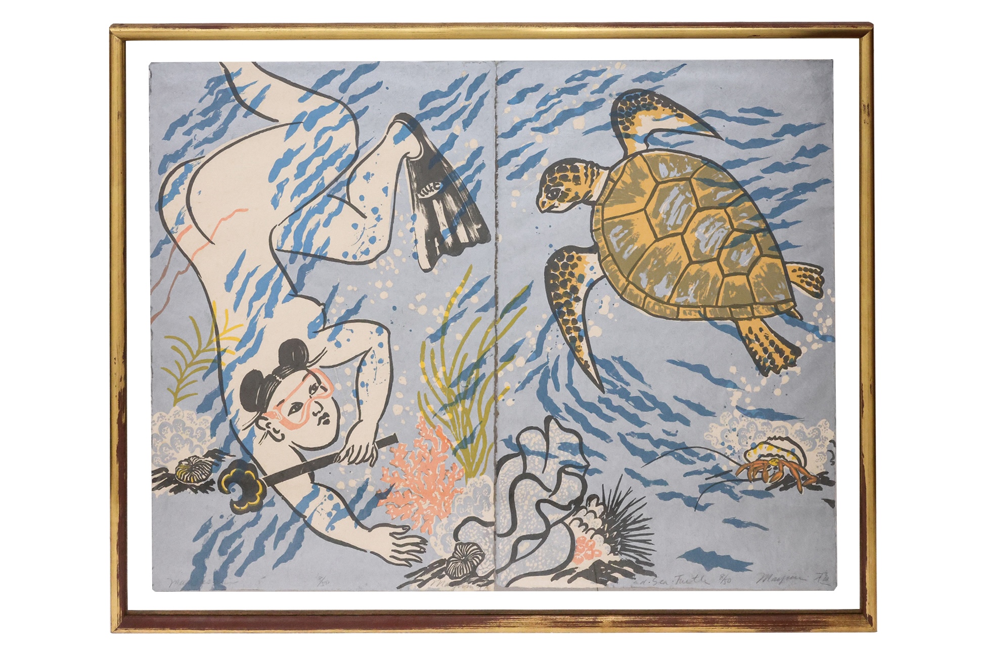 MAYUMI ODA (JAPANESE, B. 1941) - SEA TURTLE