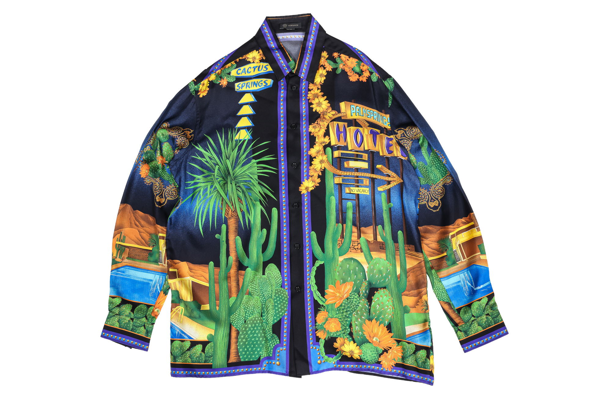 VERSACE - A 'PALM SPRINGS DESERT CACTUS' SHIRT
