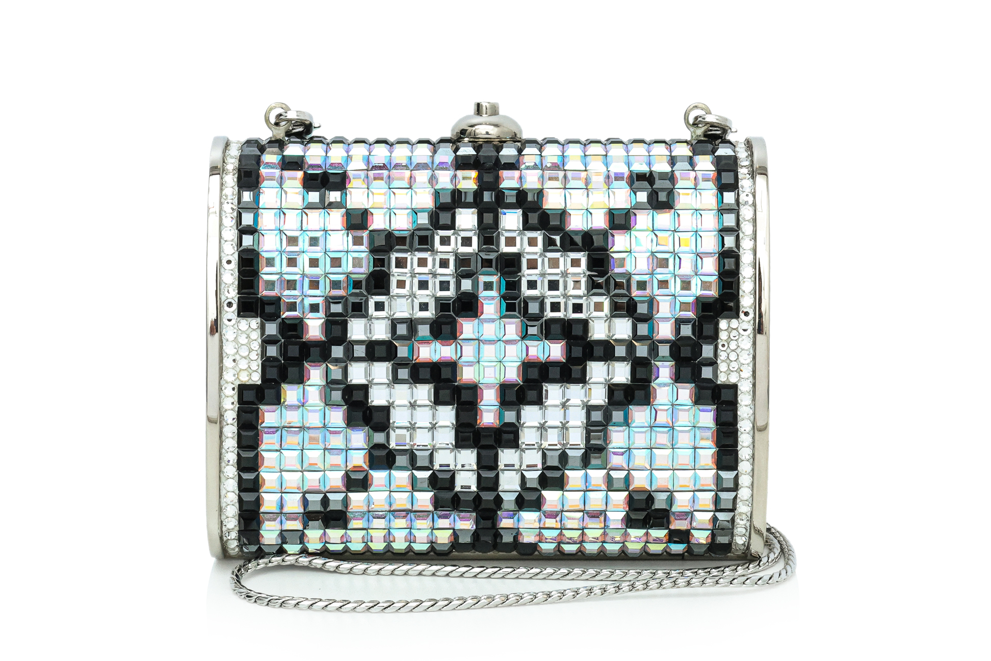 JUDITH LEIBER - A CRYSTAL EMBELLISHED MINAUDIÈRE