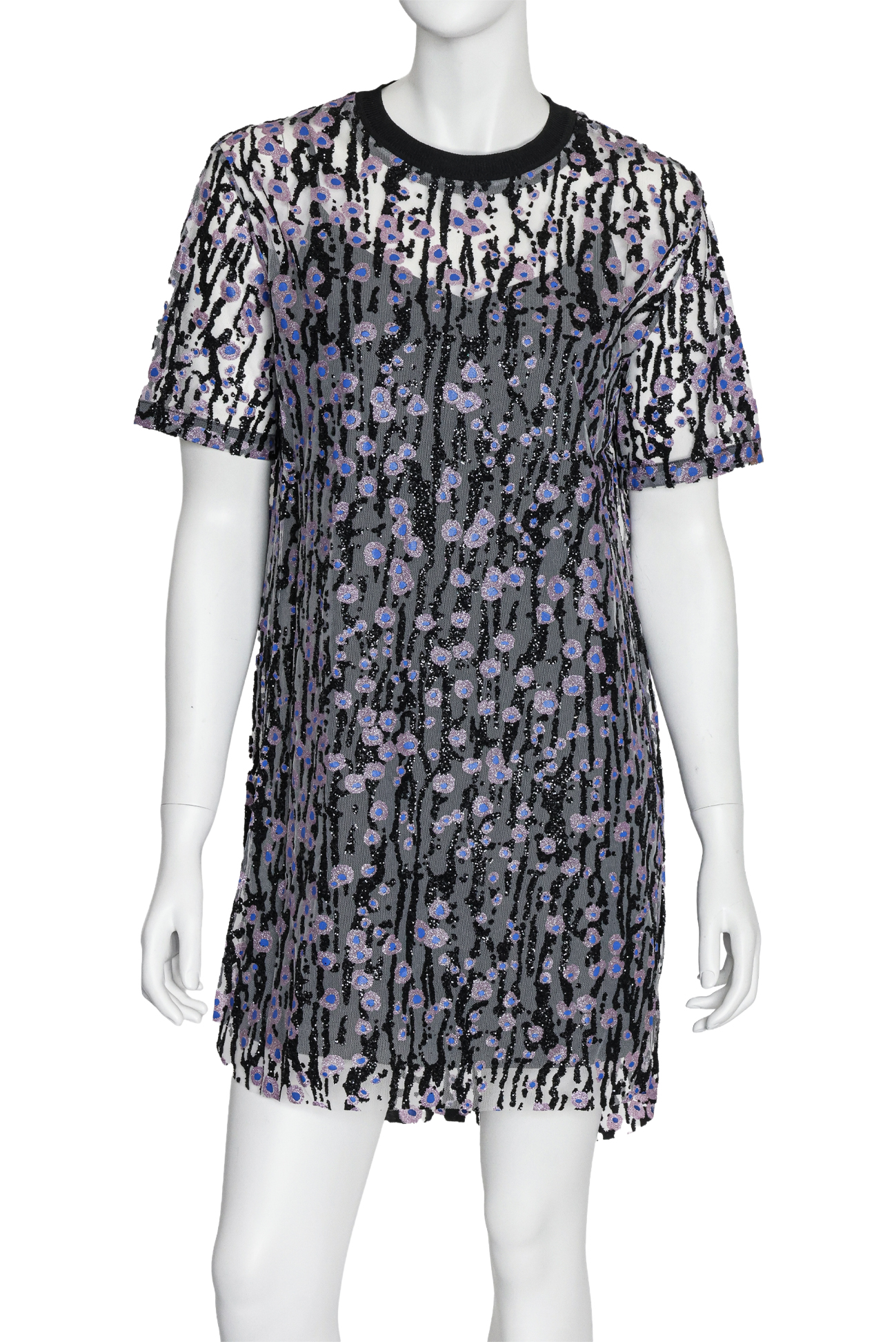 CARVEN - A SEQUIN EMBELLISHED 'ROBE MEDUSE' DRESS